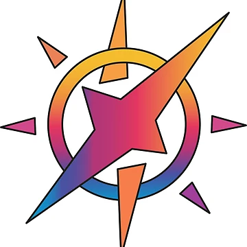 Artwork thumbnail, Abstract Magic Star Compass by BetweenForms