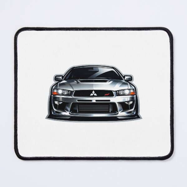 Item preview, Mitsubishi Lancer Evo Front View Illustration – JDM Performance Car Art designed and sold by wisnubayuaji.