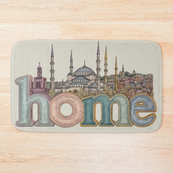 Item preview, Famous city skyline with home word designed and sold by anytka.