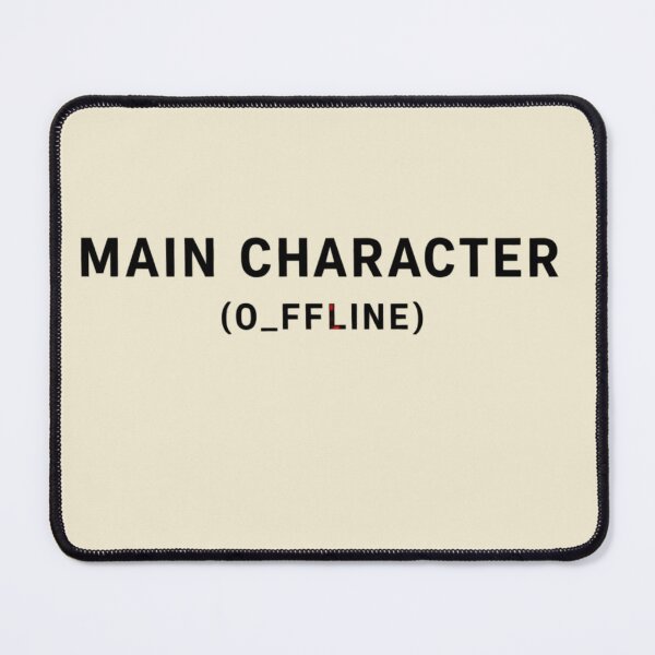 Item preview, Main Character (Offline) – Subtle Glitch Streetwear Design designed and sold by bazstees54.