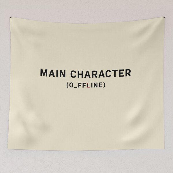 Item preview, Main Character (Offline) – Subtle Glitch Streetwear Design designed and sold by bazstees54.
