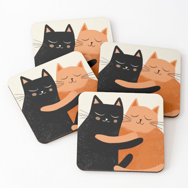 Item preview, Two cats sharing a close moment designed and sold by anytka.