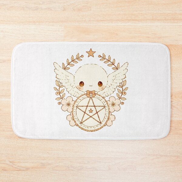 Item preview, Kawaii Winged Angel Pentacle designed and sold by bubblegoth.