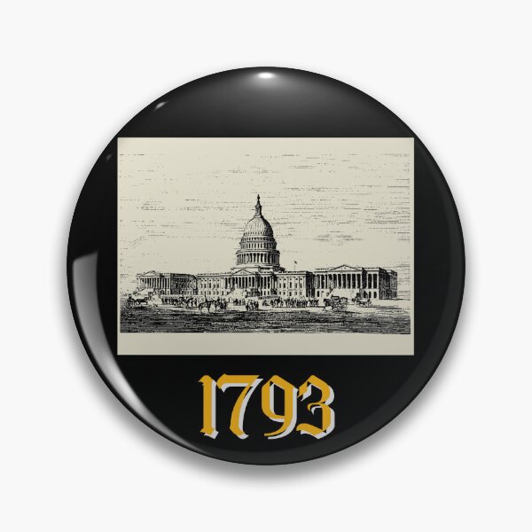 Item preview, Capitol Building 1793 White Vintage designed and sold by RPrintPulse.