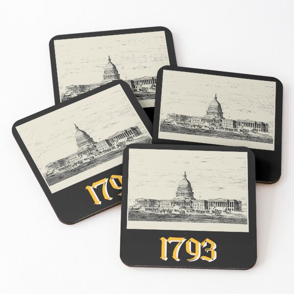 Item preview, Capitol Building 1793 White Vintage designed and sold by RPrintPulse.