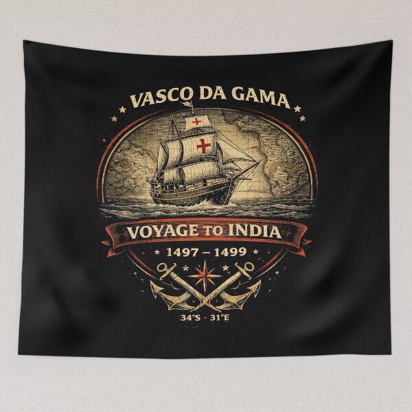 Item preview, Vasco da Gama Voyage To India designed and sold by Retr0Tshirts.