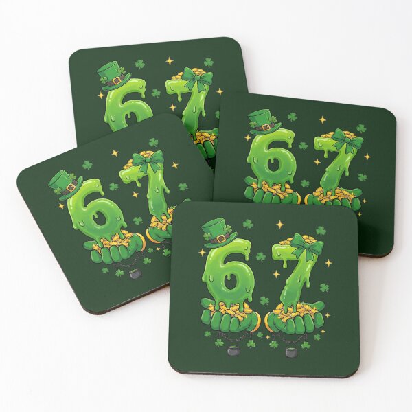 Item preview, 67 – Green Slime Lucky Hands St. Patrick’s Day Design designed and sold by Saxon Designs.