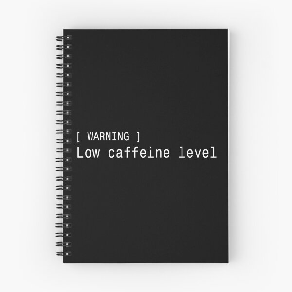 Item preview, Warning Low Caffeine Level - Funny Developer Sticker designed and sold by DruckByte.