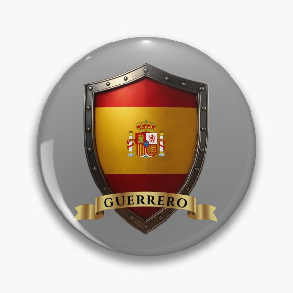 Item preview, Guerrero Spain Family Name Shield designed and sold by Highlandkings.