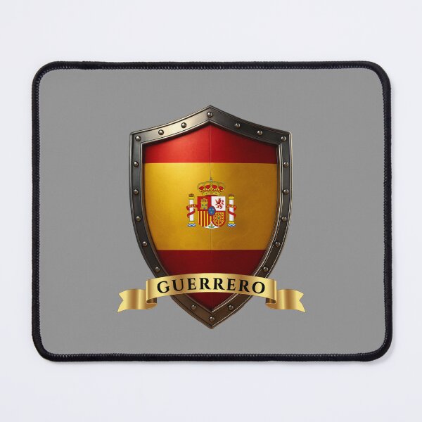 Item preview, Guerrero Spain Family Name Shield designed and sold by Highlandkings.