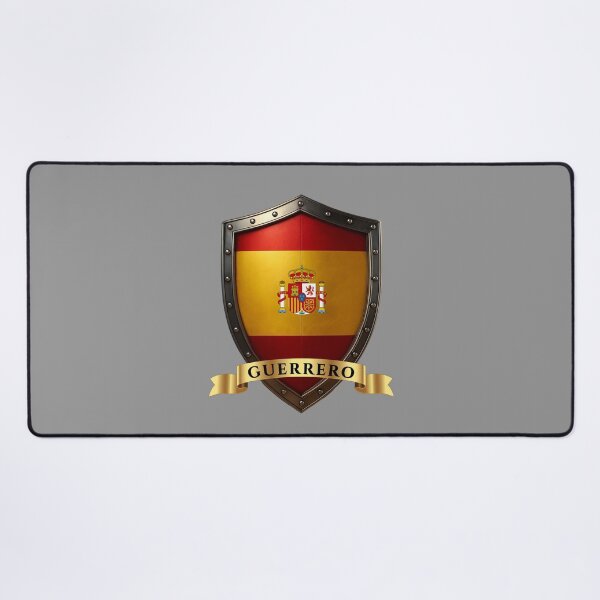 Item preview, Guerrero Spain Family Name Shield designed and sold by Highlandkings.