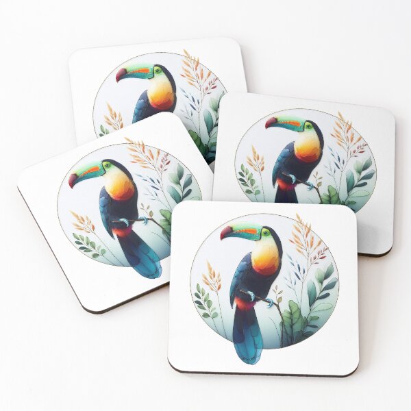 Item preview, Vibrant Tropical Toucan Art Design designed and sold by zhenAtelier.