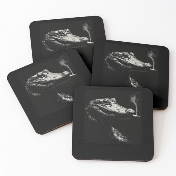 Item preview, Cool Alligator Smoking Cigarette Vintage Style designed and sold by k3rstman1.