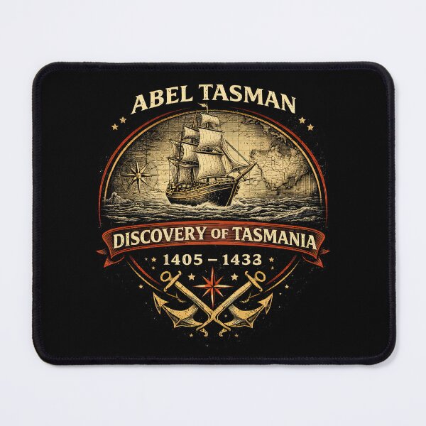 Item preview, Abel Tasman Discovery Of Tasmania designed and sold by Retr0Tshirts.