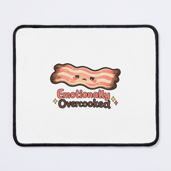 Item preview, Emotionally Overcooked – Cute Tired Bacon Sticker | Kawaii Food Pun Design designed and sold by Samuel Collings.