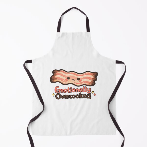 Item preview, Emotionally Overcooked – Cute Tired Bacon Sticker | Kawaii Food Pun Design designed and sold by Samuel Collings.