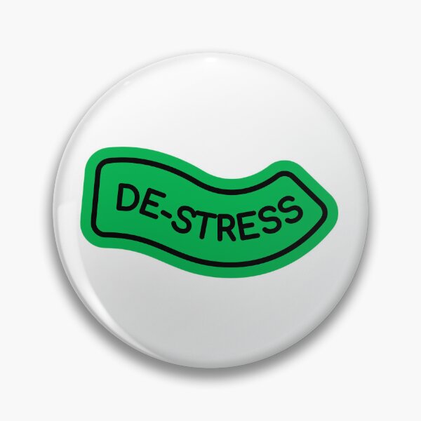 Item preview, De-Stress Green Arrow Sign – Funny Relax & Chill Typography Design designed and sold by Artsy Corner.