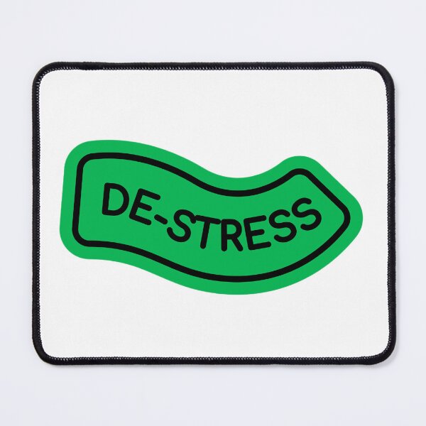 Item preview, De-Stress Green Arrow Sign – Funny Relax & Chill Typography Design designed and sold by Artsy Corner.