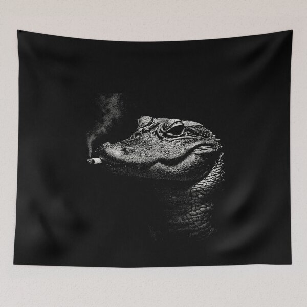 Item preview, Cool Alligator Smoking Cigarette Vintage Style designed and sold by k3rstman1.
