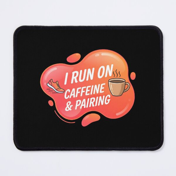 Item preview, I run on caffeine and pairing | RBT designed and sold by SocialStaticz.