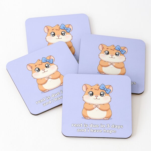 Item preview, Rent Due Hamster Meme - Zoomer Humor Art designed and sold by PictorialWhimsy.