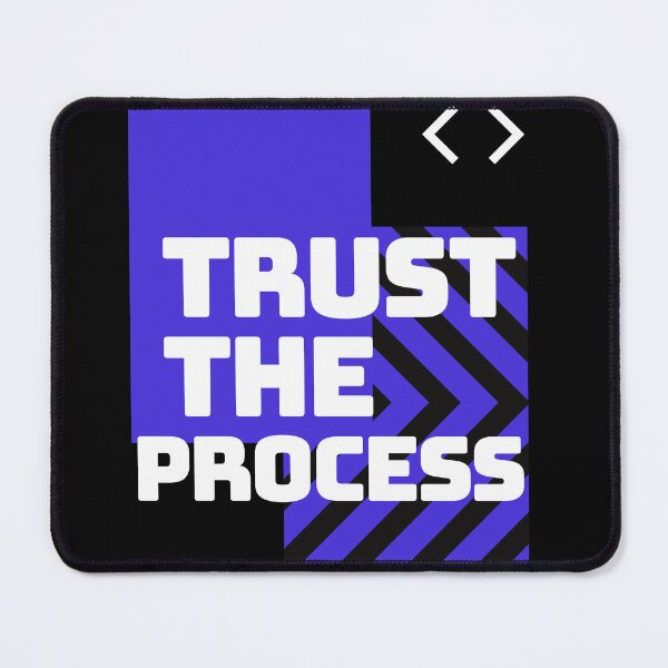 Item preview, Trust The Process Modern Typography - Purple Geometric Tech Art designed and sold by PACS0011.