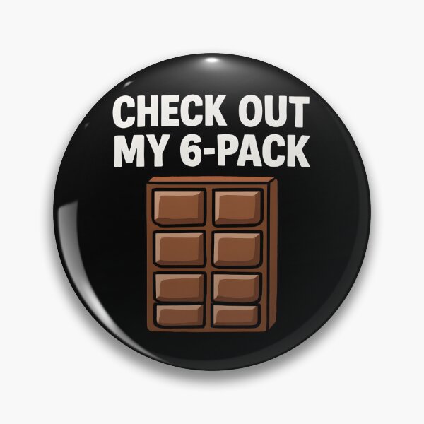 Item preview, Check Out My 6-Pack Chocolate designed and sold by Valascanza.