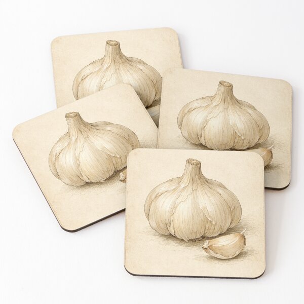Item preview, Allium Sativum Vintage Botanical Print - Antique Garlic Kitchen Wall Art designed and sold by Darlin8888.