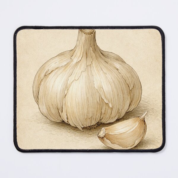 Item preview, Allium Sativum Vintage Botanical Print - Antique Garlic Kitchen Wall Art designed and sold by Darlin8888.