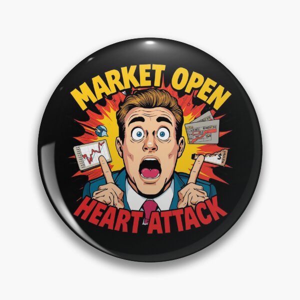 Item preview, Market Open Heart Attack designed and sold by KapiPrint.