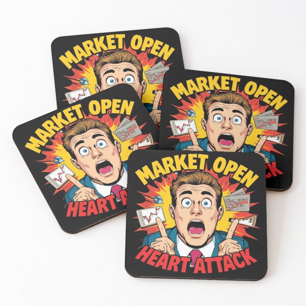 Item preview, Market Open Heart Attack designed and sold by KapiPrint.