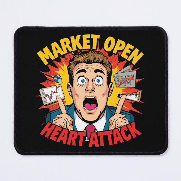 Item preview, Market Open Heart Attack designed and sold by KapiPrint.