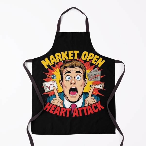 Item preview, Market Open Heart Attack designed and sold by KapiPrint.