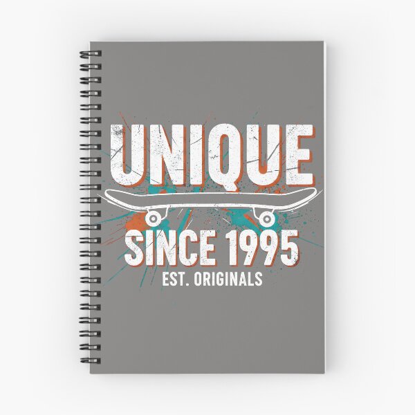 Item preview, Unique Since 1995 – Retro Skateboard & Splatter Design for your birthday designed and sold by Fuechse.