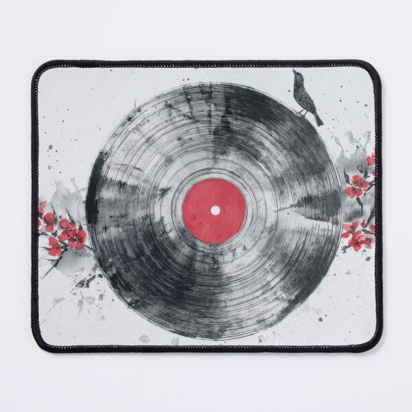 Item preview, Vinyl record with flowers and birds designed and sold by anytka.