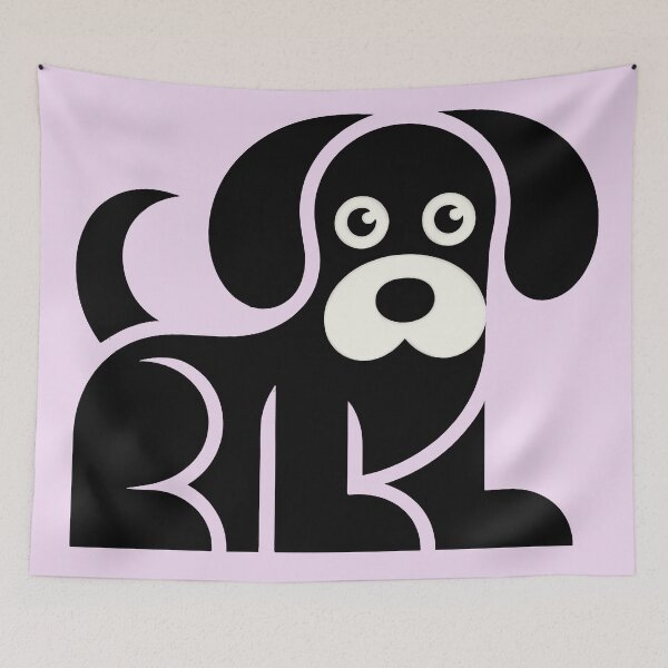 Item preview, Stylized Black Dog Modern Design 1 designed and sold by DigitalandPhoto.