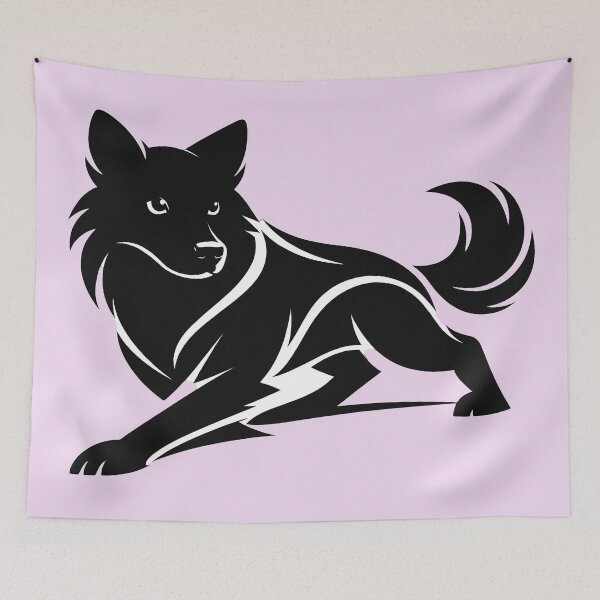 Item preview, Stylized Black Dog Modern Design 2 designed and sold by DigitalandPhoto.