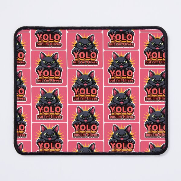 Item preview, YOLO but I´m 9 lives Cat designed and sold by north-sulawesi.