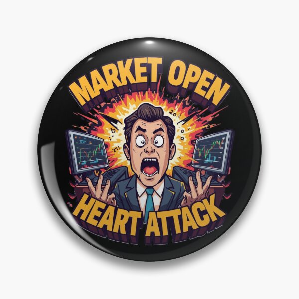 Item preview, Market Open Heart Attack designed and sold by KapiPrint.