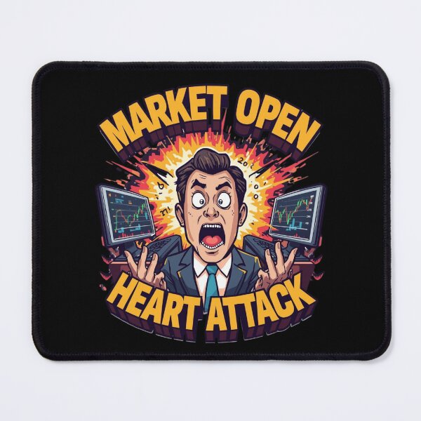 Item preview, Market Open Heart Attack designed and sold by KapiPrint.
