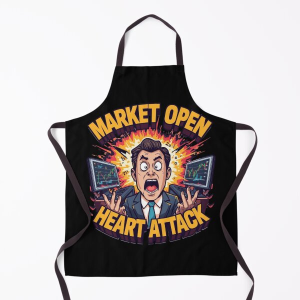 Item preview, Market Open Heart Attack designed and sold by KapiPrint.