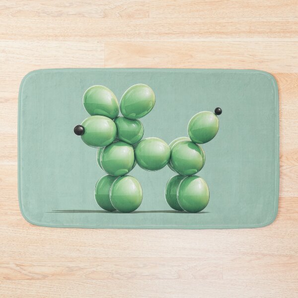 Item preview, Dog balloon on green bg designed and sold by anytka.