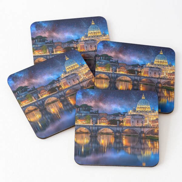 Item preview, Vatican City Reflected Under Starry Night Sky designed and sold by Artessie.