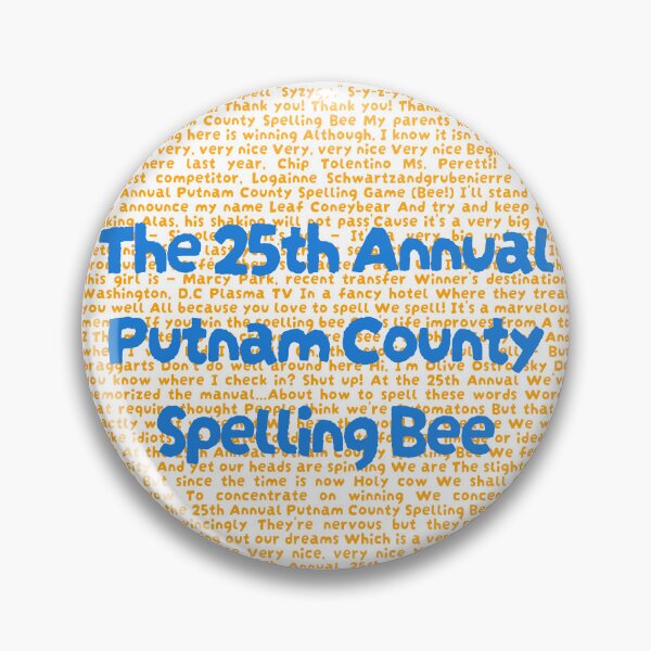 Item preview, 25th annual putnam county spelling bee Lyrics designed and sold by broadwaygirl142.