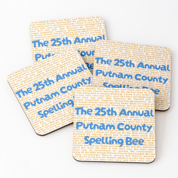 Item preview, 25th annual putnam county spelling bee Lyrics designed and sold by broadwaygirl142.