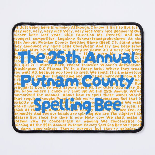 Item preview, 25th annual putnam county spelling bee Lyrics designed and sold by broadwaygirl142.
