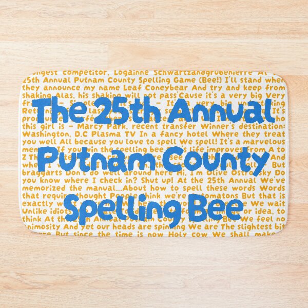 Item preview, 25th annual putnam county spelling bee Lyrics designed and sold by broadwaygirl142.