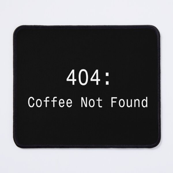 Item preview, 404 Coffee Not Found - Funny Developer Sticker designed and sold by DruckByte.