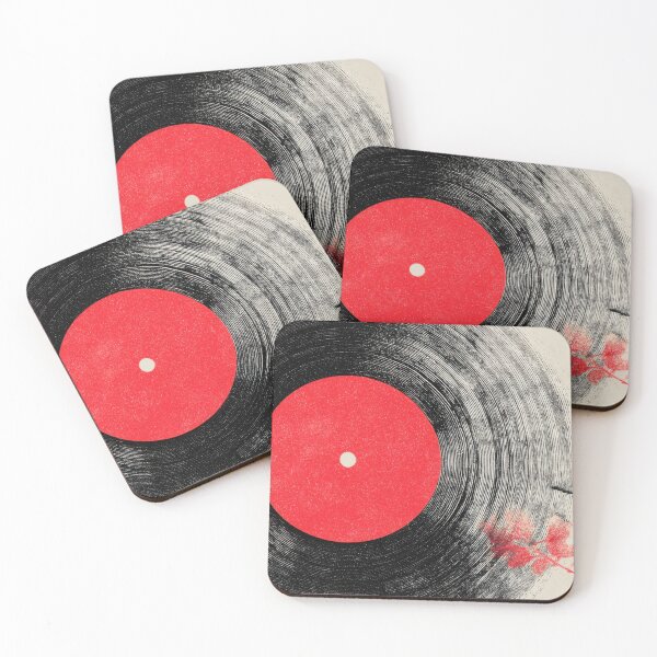 Item preview, Bird and vinyl record with flowers designed and sold by anytka.