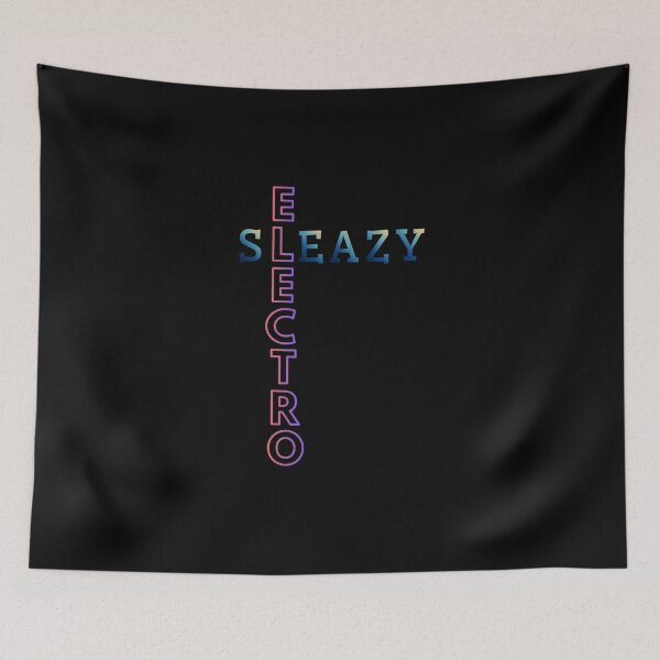 Item preview, Sleazy Electro Cross Typography Tee - BigEleven Design designed and sold by BigEleven.